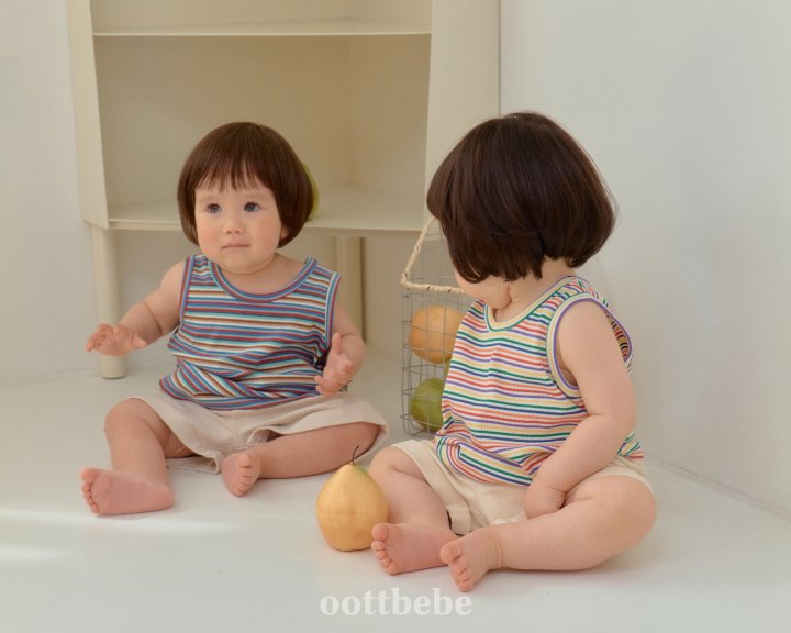 Oott Bebe - Korean Baby Fashion - #babyoninstagram - Maldives Sleeveless Tee - 3