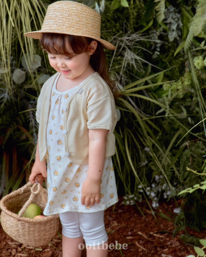 Oott Bebe - Korean Baby Fashion - #babyoninstagram - Moana 2-Piece Set (Long Sleeveless + Cardigan) - 11