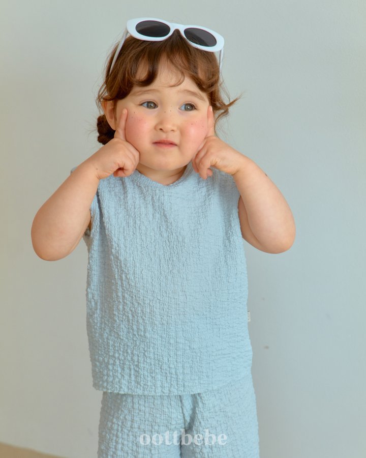Oott Bebe - Korean Baby Fashion - #babyoninstagram - Maya Sleeveless Set - 9