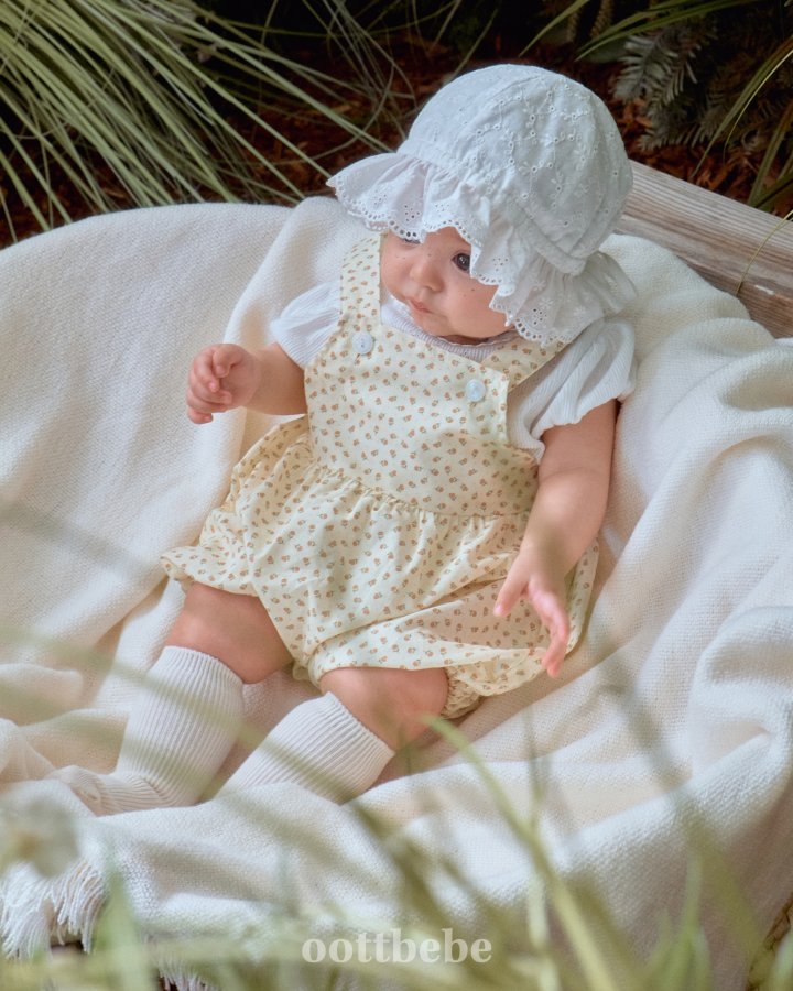 Oott Bebe - Korean Baby Fashion - #babyoninstagram - Ricotta Balloon Overall Bodysuit - 5