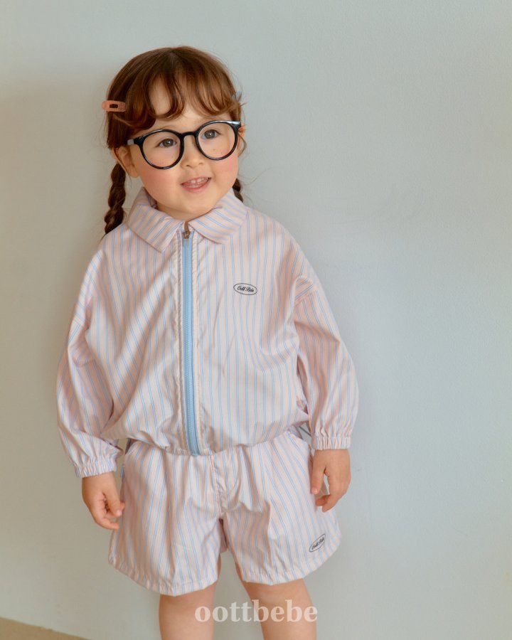 Oott Bebe - Korean Baby Fashion - #babyoninstagram - Pose Collar Windbreaker