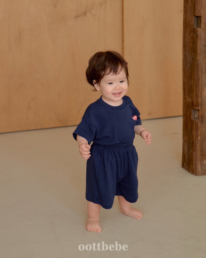 Oott Bebe - Korean Baby Fashion - #babyoninstagram - Easy Fit Top Bottom Set - 11