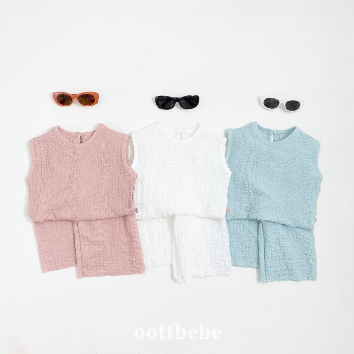 Oott Bebe - Korean Baby Fashion - #babyootd - Maya Sleeveless Set - 2