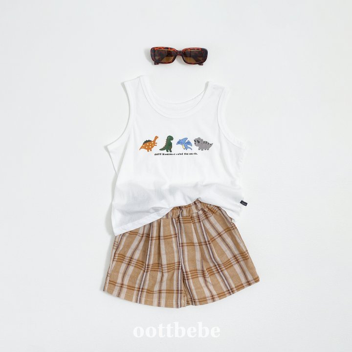Oott Bebe - Korean Baby Fashion - #babyoninstagram - Dinosaur Tank Top - 4