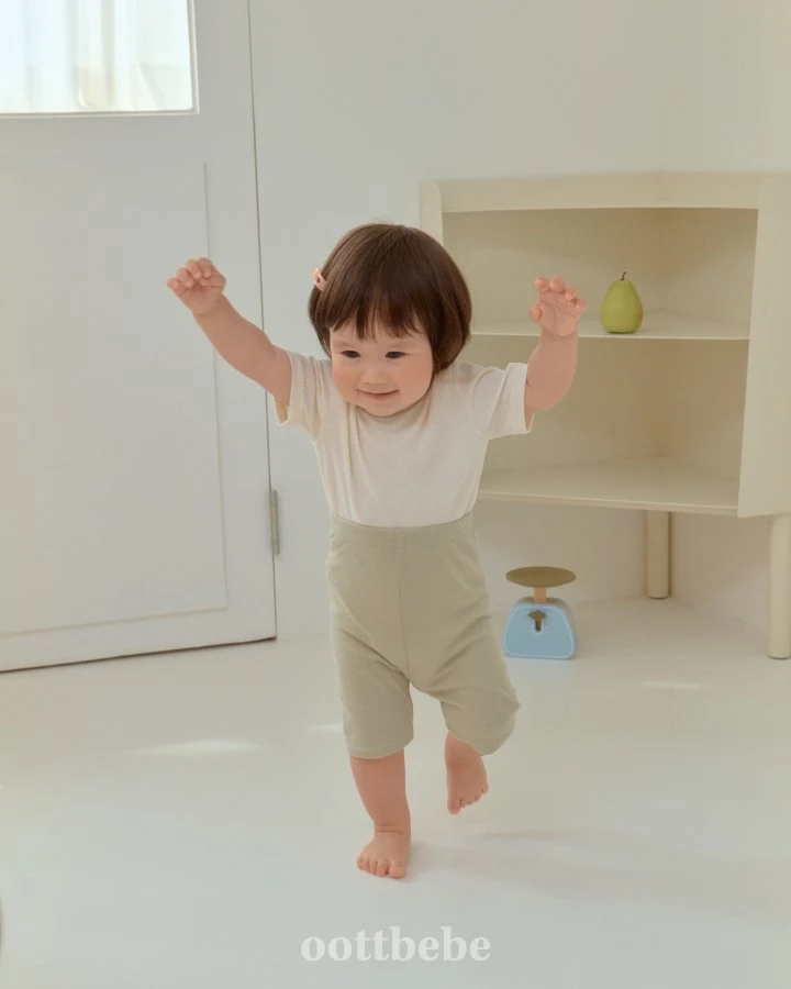 Oott Bebe - Korean Baby Fashion - #babyootd - Sweet Ribbed Easywear - 7