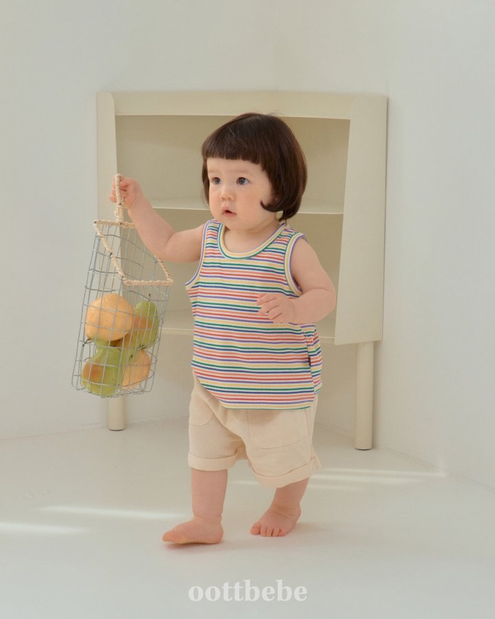 Oott Bebe - Korean Baby Fashion - #babyoninstagram - Maldives Sleeveless Tee - 4