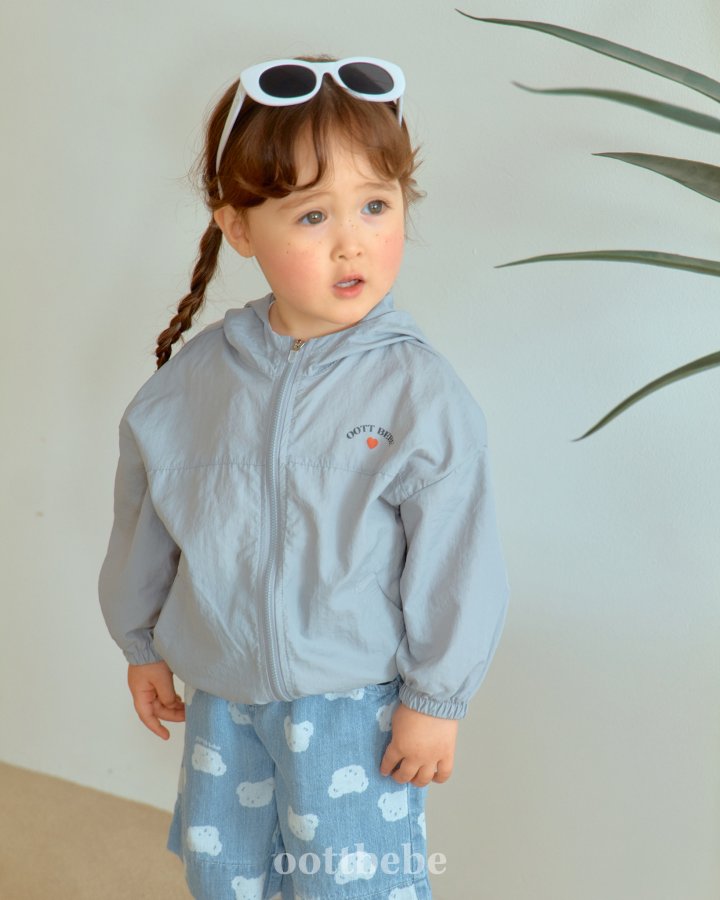 Oott Bebe - Korean Baby Fashion - #babyootd - Windbreaker Hoodie Zip-Up - 2