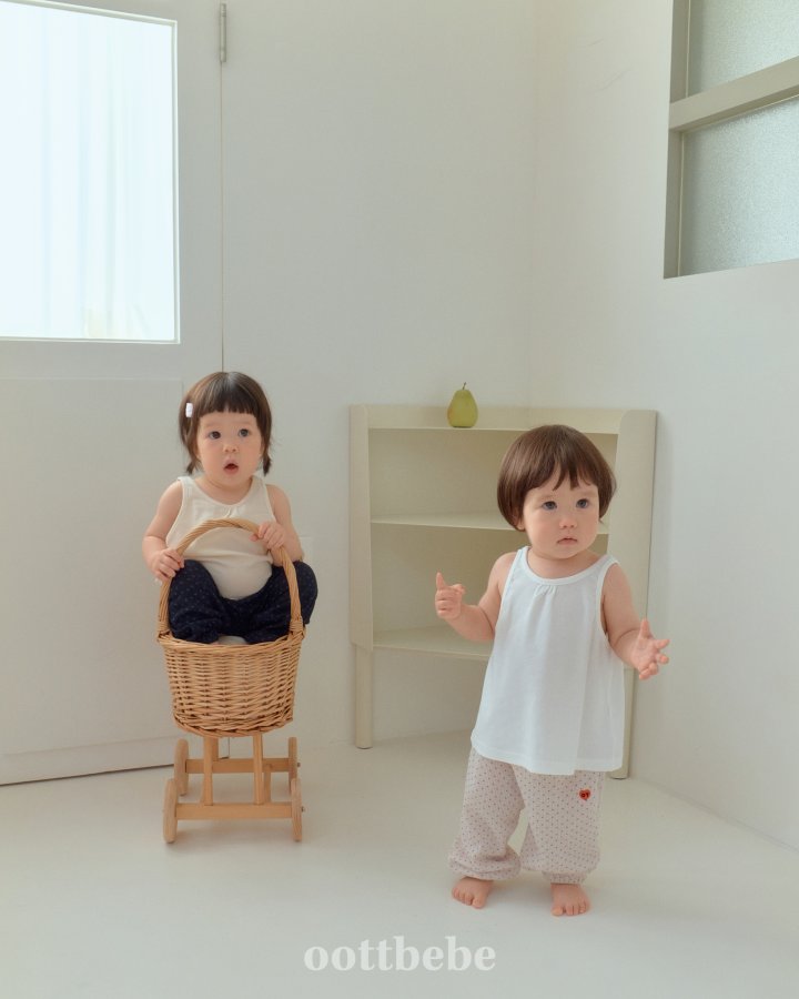 Oott Bebe - Korean Baby Fashion - #babyootd - Simply Ribbed Sleeveless
