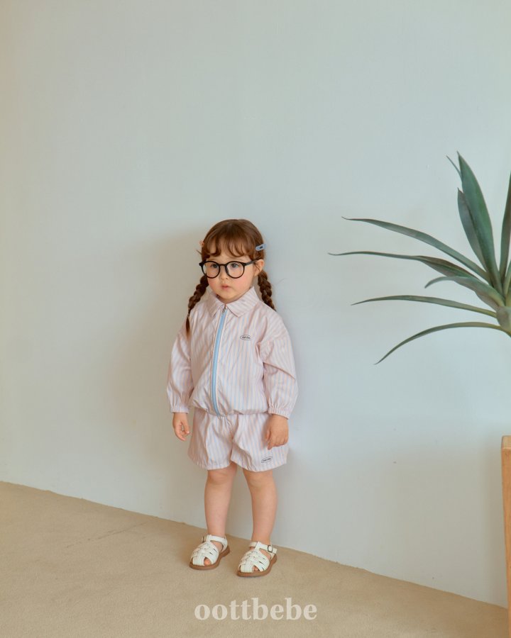 Oott Bebe - Korean Baby Fashion - #babyootd - Pose Collar Windbreaker - 2