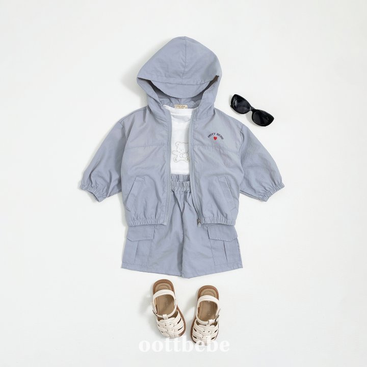 Oott Bebe - Korean Baby Fashion - #babyoutfit - Wind Hooded Zip-up Jacket - 9