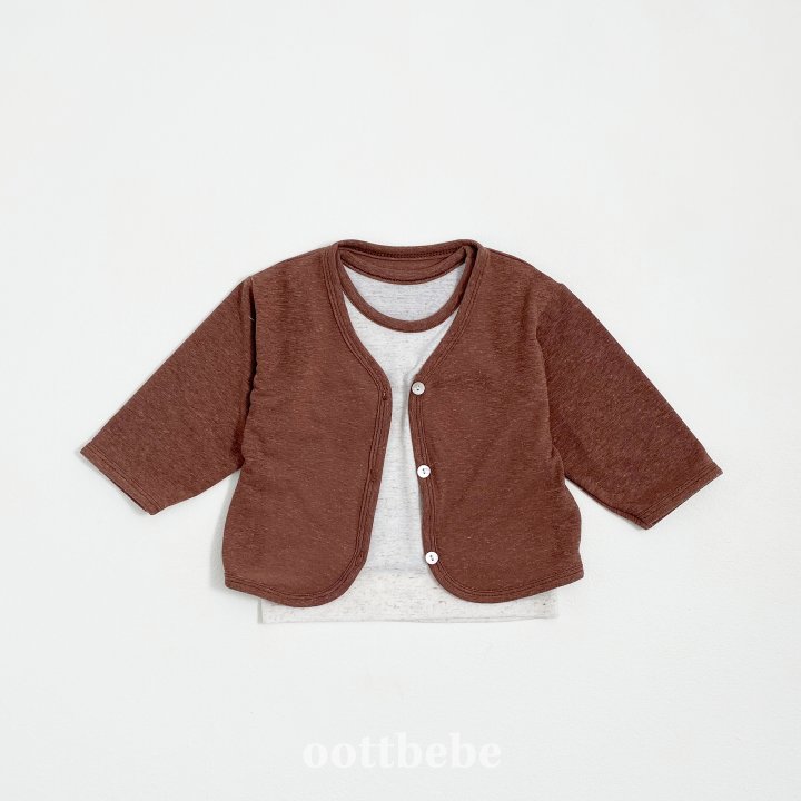 Oott Bebe - Korean Baby Fashion - #babyoutfit - Linen Cool Set - 7