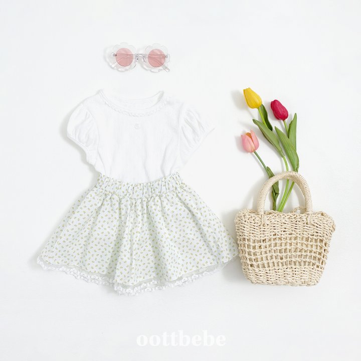 Oott Bebe - Korean Baby Fashion - #babyoutfit - Ricotta Skirted Pants - 2