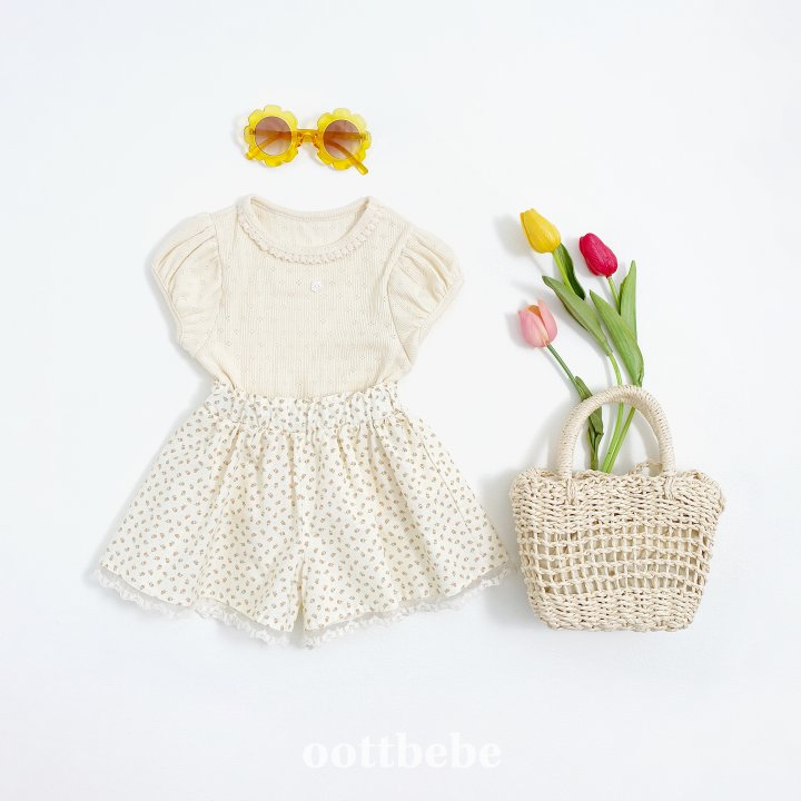 Oott Bebe - Korean Baby Fashion - #babyoutfit - Ricotta Skirted Pants - 3