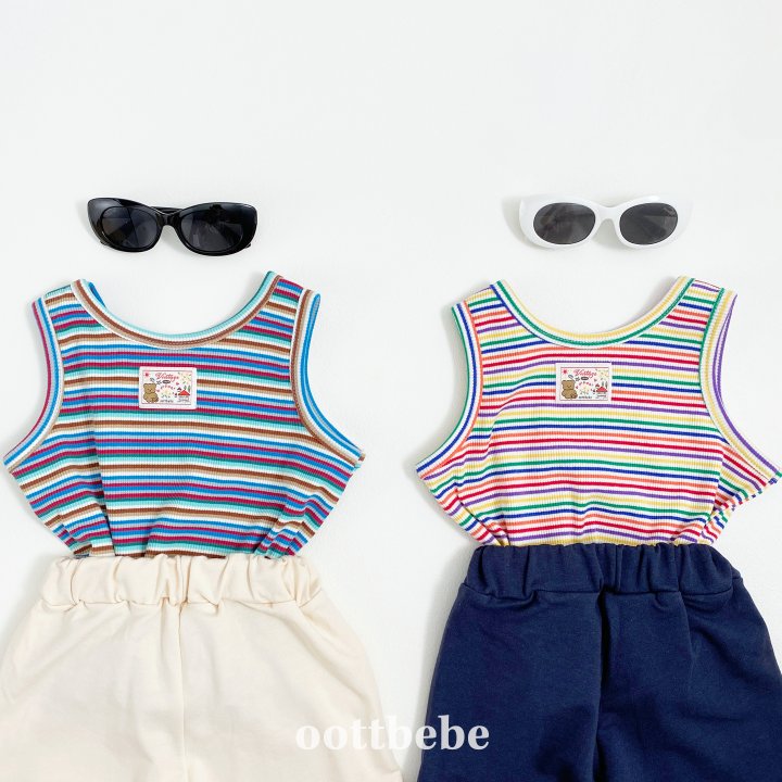 Oott Bebe - Korean Baby Fashion - #babyoutfit - Maldives Tank Top - 5