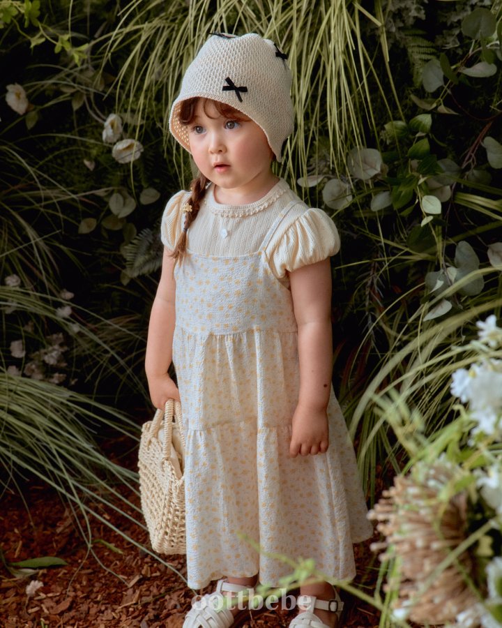 Oott Bebe - Korean Baby Fashion - #babyoutfit - Rose Me One-piece - 10