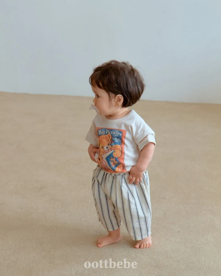 Oott Bebe - Korean Baby Fashion - #babyoutfit - Vintage Post Tee - 7