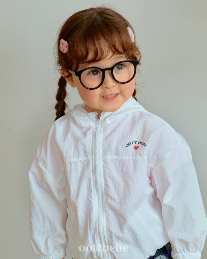 Oott Bebe - Korean Baby Fashion - #babyoutfit - Windbreaker Hoodie Zip-Up - 3