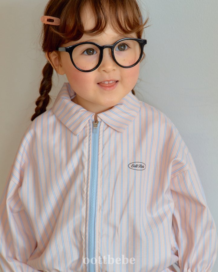 Oott Bebe - Korean Baby Fashion - #babyoutfit - Pose Collar Windbreaker - 3