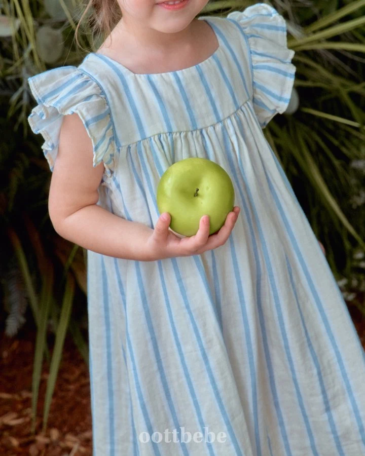 Oott Bebe - Korean Baby Fashion - #babyoutfit - Merona Frill One-piece - 11