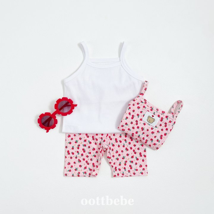 Oott Bebe - Korean Baby Fashion - #babywear - Berry Sleeveless Easywear (set of 3) - 2
