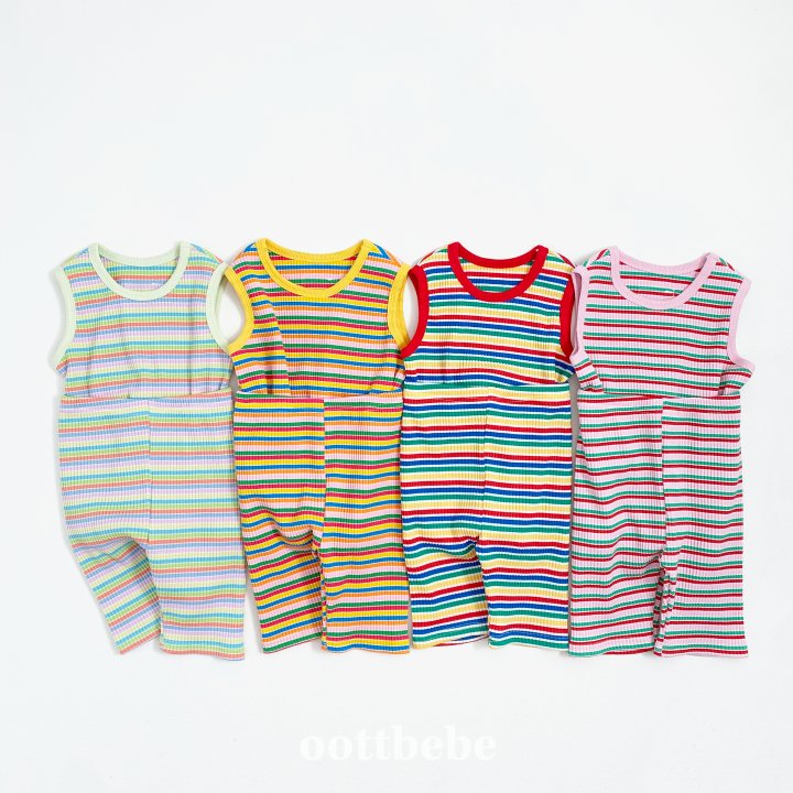 Oott Bebe - Korean Baby Fashion - #babywear - Summer Rainbow Easywear