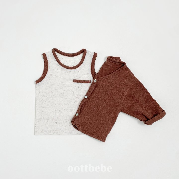 Oott Bebe - Korean Baby Fashion - #babywear - Linen Cool Set - 9