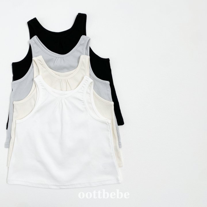 Oott Bebe - Korean Baby Fashion - #babywear - Simply Sleeveless Top - 6