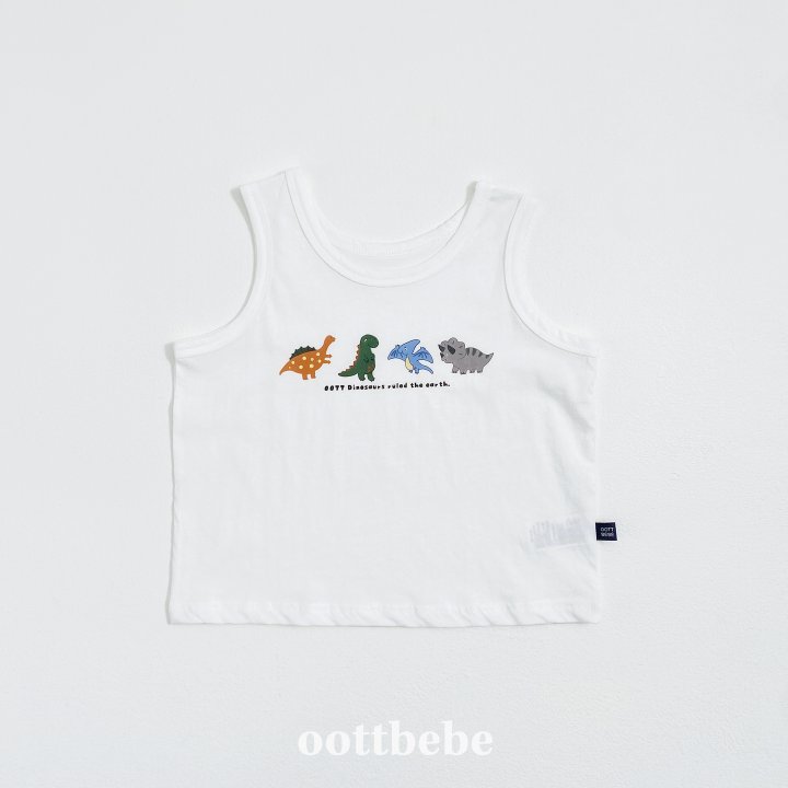 Oott Bebe - Korean Baby Fashion - #babywear - Dinosaur Tank Top - 7