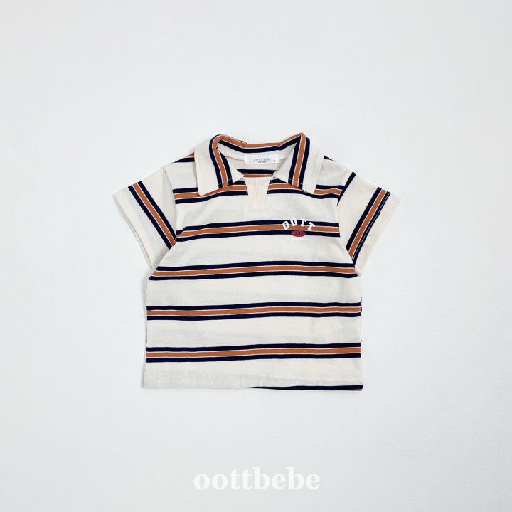 Oott Bebe - Korean Baby Fashion - #babywear - Rugby Collar Tee - 5