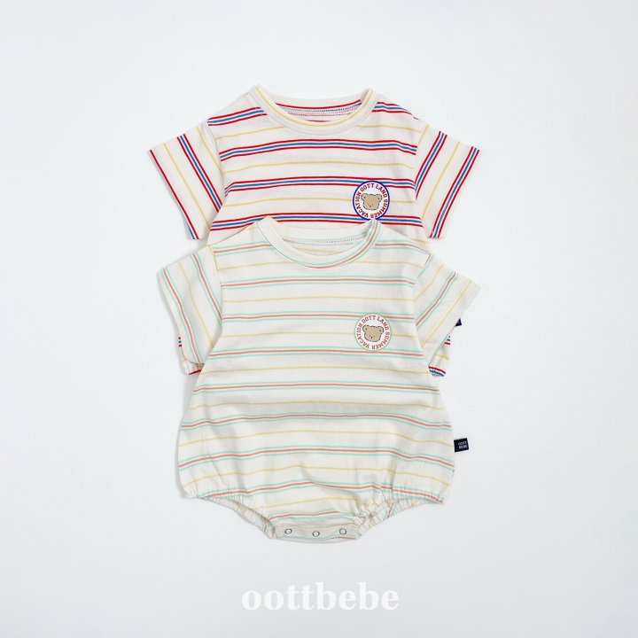 Oott Bebe - Korean Baby Fashion - #babyoutfit - Bebe Aloha Bodysuit - 4