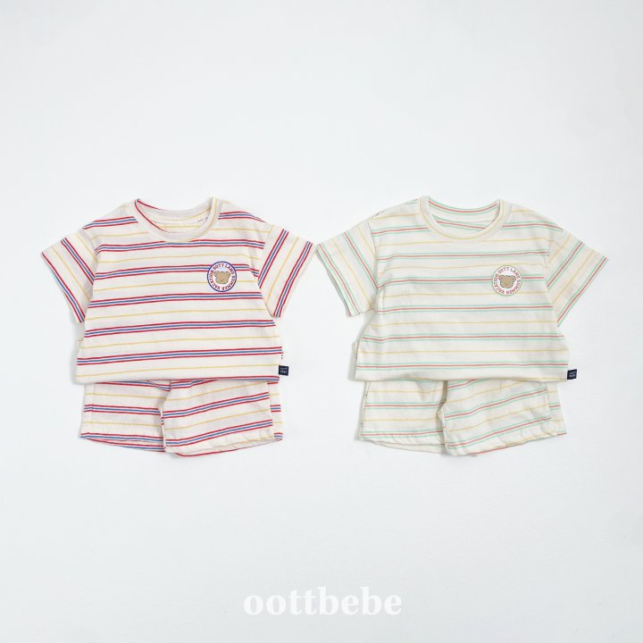 Oott Bebe - Korean Baby Fashion - #babywear - Aloha Top and Bottom Set - 2