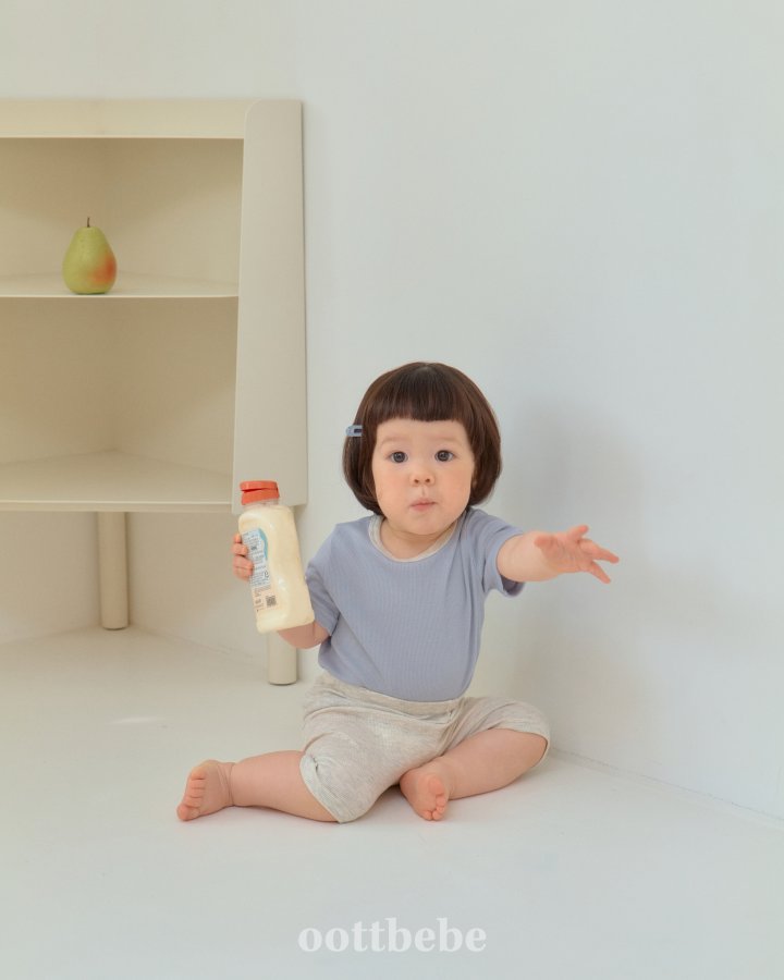 Oott Bebe - Korean Baby Fashion - #babywear - Sweet Ribbed Easywear - 10