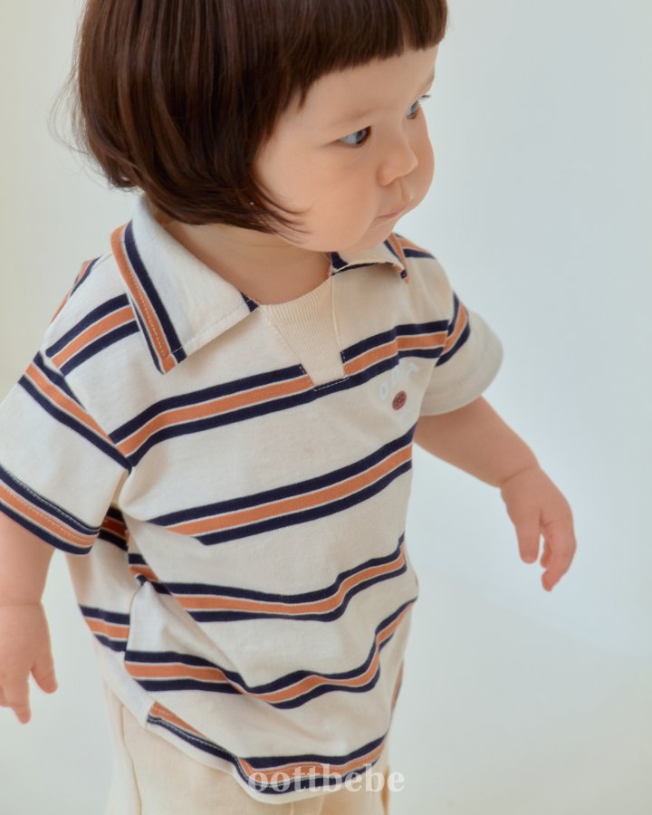 Oott Bebe - Korean Baby Fashion - #babywear - Rugby Collar Tee - 6
