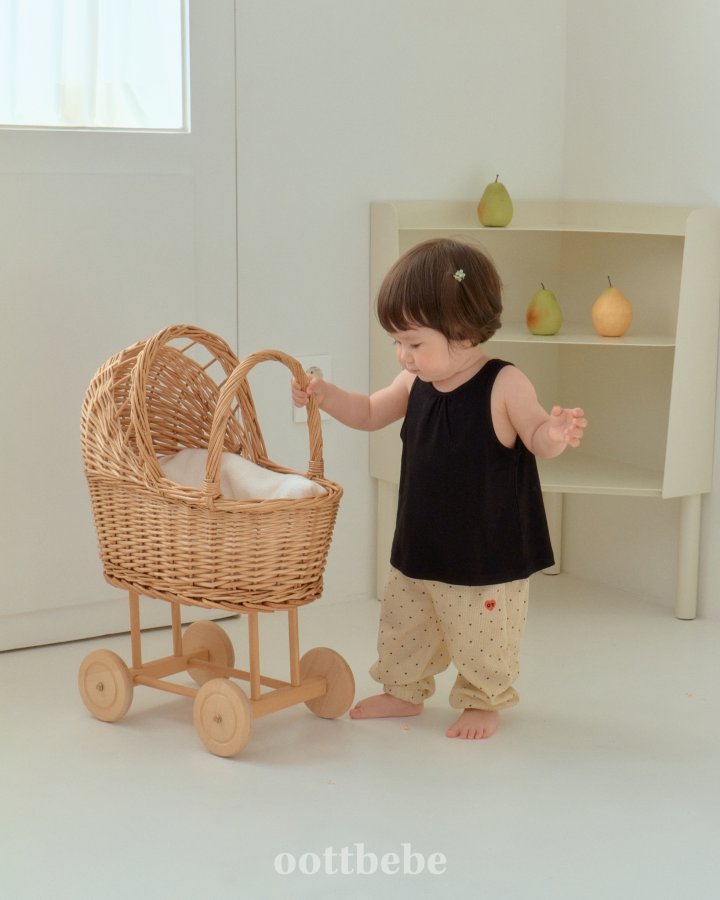 Oott Bebe - Korean Baby Fashion - #babyoutfit - Simply Ribbed Sleeveless - 4