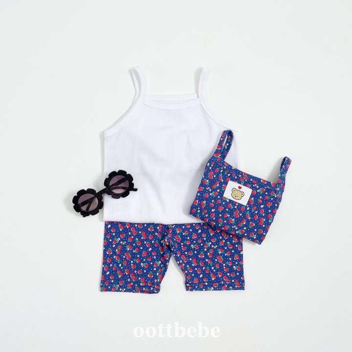 Oott Bebe - Korean Baby Fashion - #onlinebabyboutique - Berry Sleeveless Easywear (set of 3) - 3