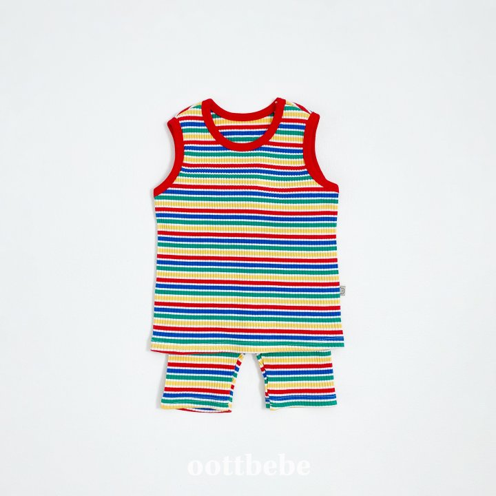 Oott Bebe - Korean Baby Fashion - #onlinebabyboutique - Summer Rainbow Easywear - 2