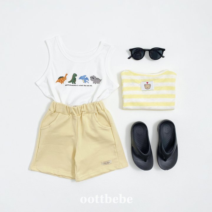 Oott Bebe - Korean Baby Fashion - #onlinebabyboutique - Dinosaur Tank Top - 8