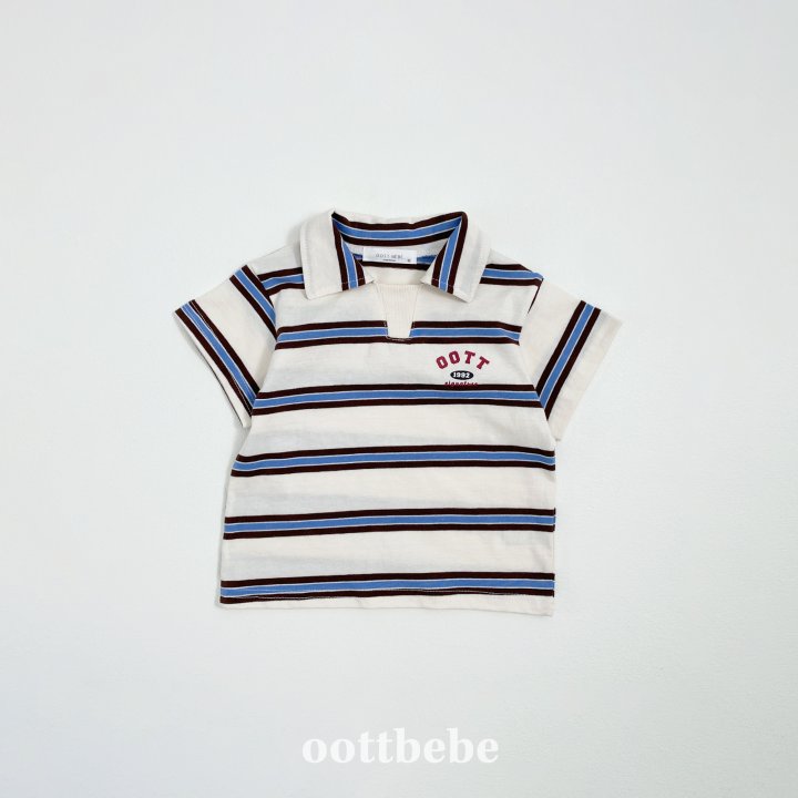 Oott Bebe - Korean Baby Fashion - #onlinebabyboutique - Rugby Collar Tee - 6