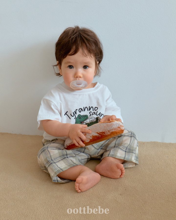 Oott Bebe - Korean Baby Fashion - #onlinebabyboutique - Dinosaur Short Sleeve Tee - 7