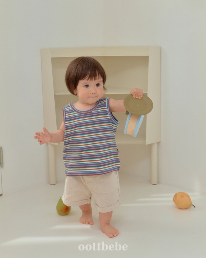 Oott Bebe - Korean Baby Fashion - #onlinebabyboutique - Maldives Sleeveless Tee - 8