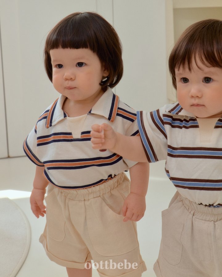 Oott Bebe - Korean Baby Fashion - #onlinebabyboutique - Rugby Collar Tee - 7