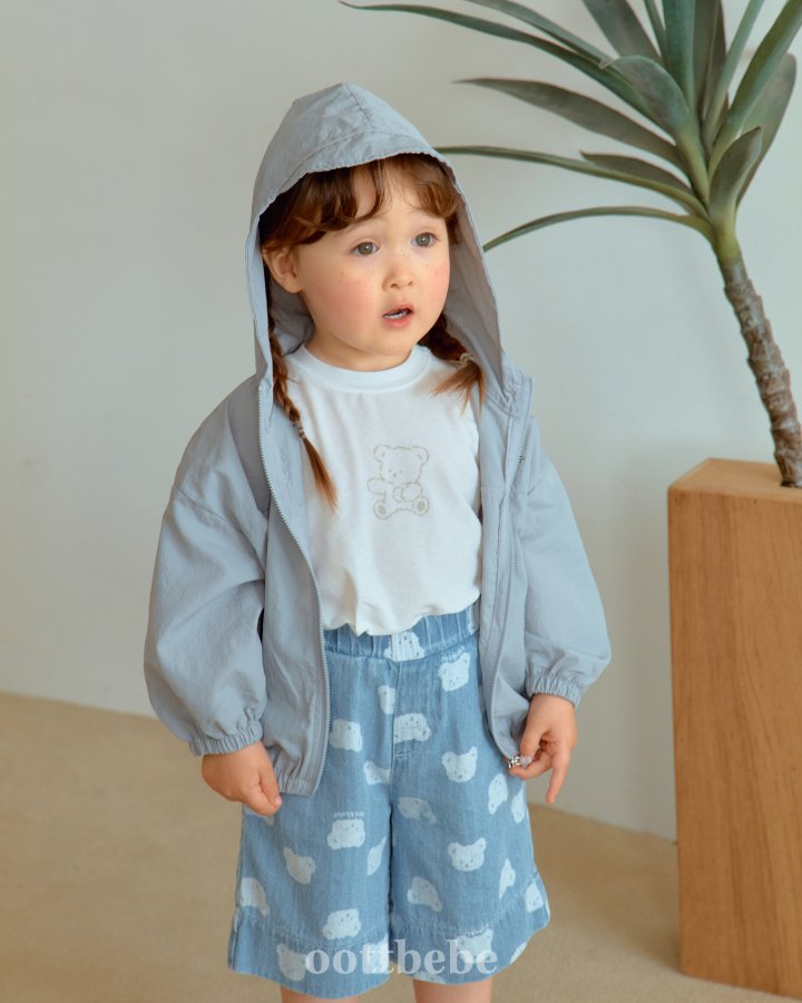 Oott Bebe - Korean Baby Fashion - #onlinebabyboutique - Windbreaker Hoodie Zip-Up - 6