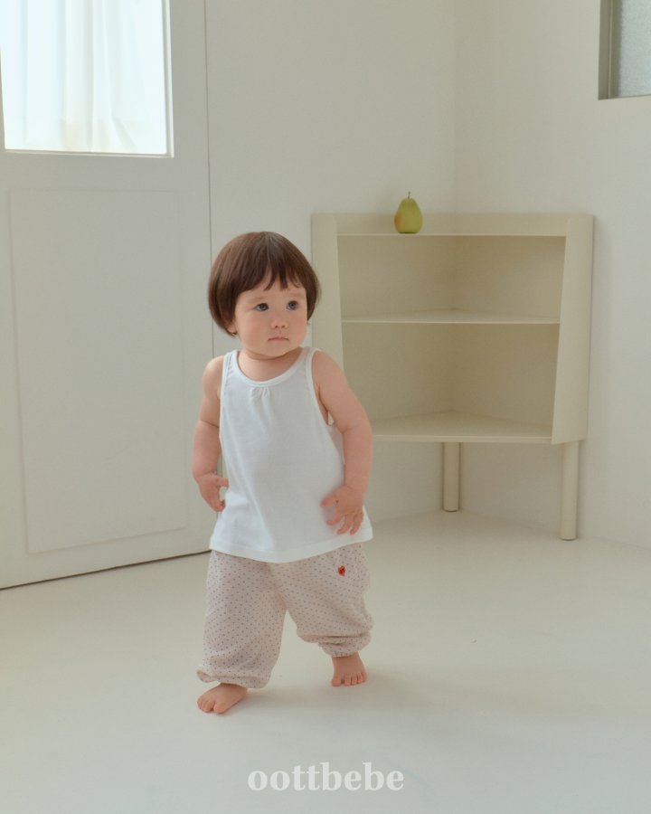 Oott Bebe - Korean Baby Fashion - #onlinebabyboutique - Simply Ribbed Sleeveless - 5