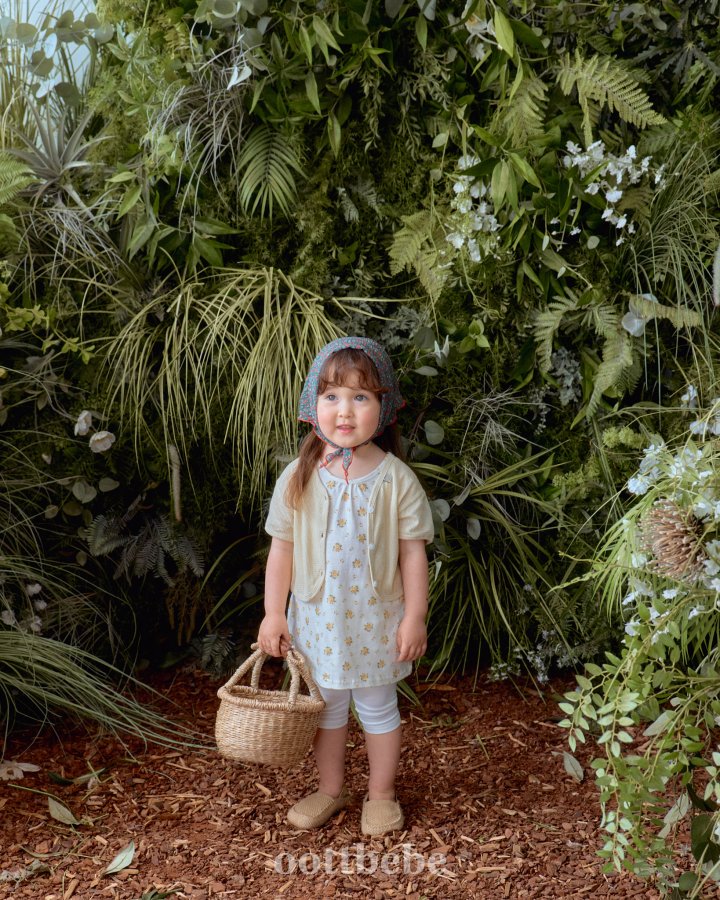 Oott Bebe - Korean Baby Fashion - #onlinebabyboutique - Moana 2-Piece Set (Long Sleeveless + Cardigan)