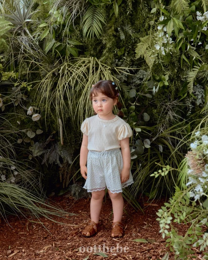 Oott Bebe - Korean Baby Fashion - #onlinebabyshop - IVE Puff Sleeve Tee - 2