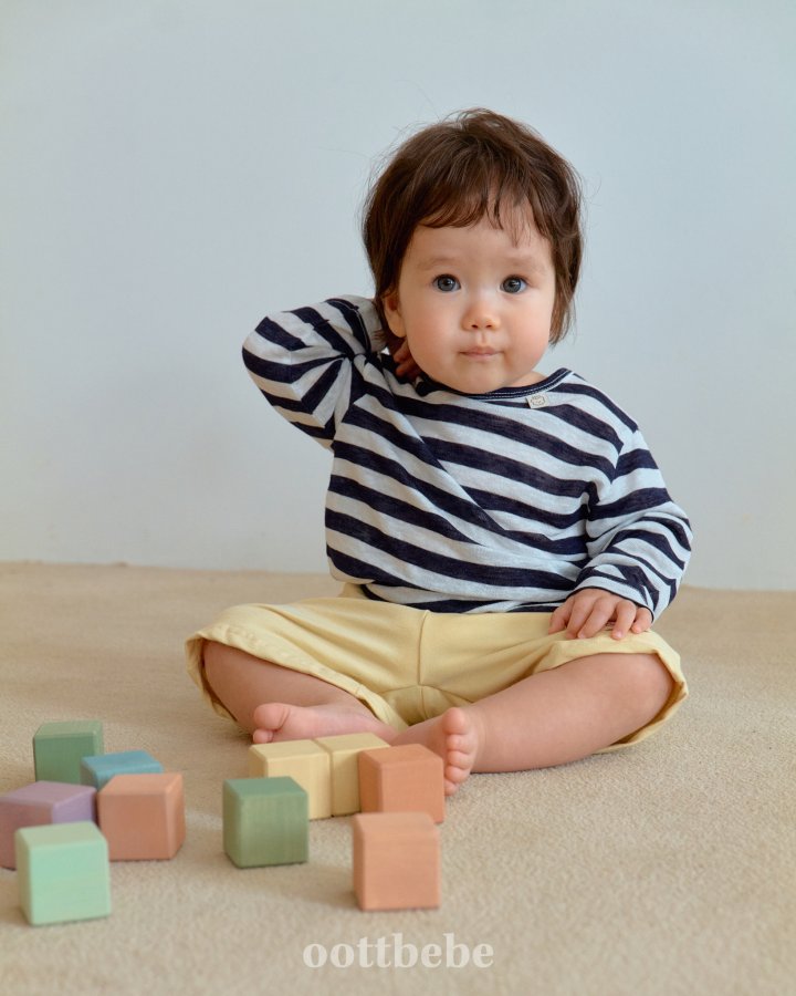 Oott Bebe - Korean Baby Fashion - #onlinebabyshop - Swimmer Long Sleeve Tee