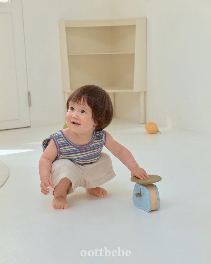 Oott Bebe - Korean Baby Fashion - #onlinebabyshop - Maldives Sleeveless Tee - 9