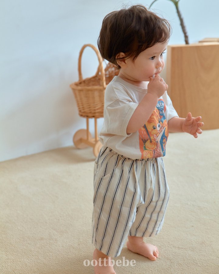 Oott Bebe - Korean Baby Fashion - #onlinebabyshop - Knee-Length Pumpkin Pants - 10
