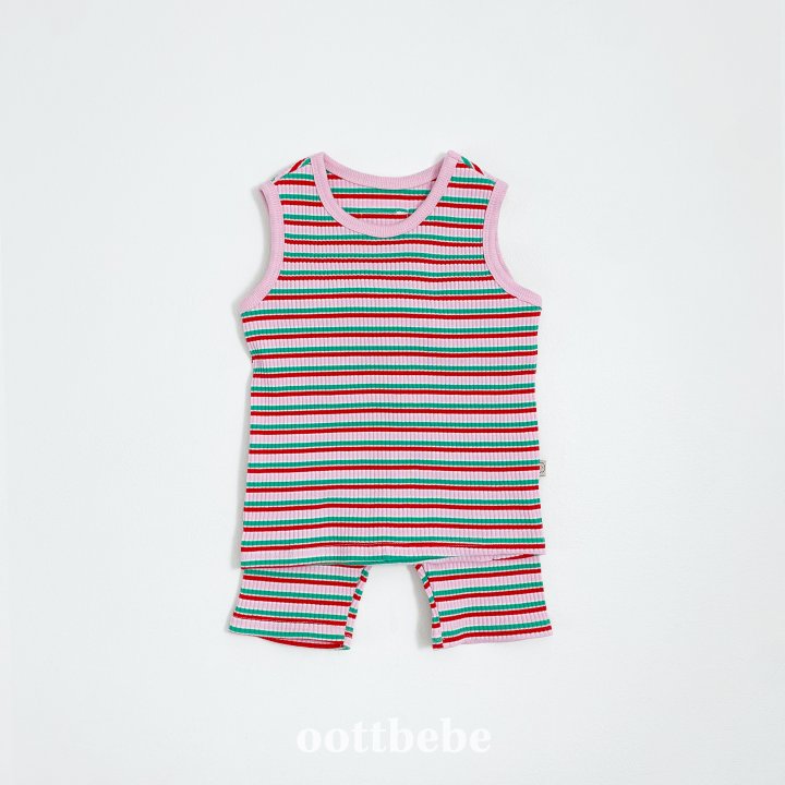 Oott Bebe - Korean Baby Fashion - #onlinebabyshop - Summer Rainbow Easywear - 4