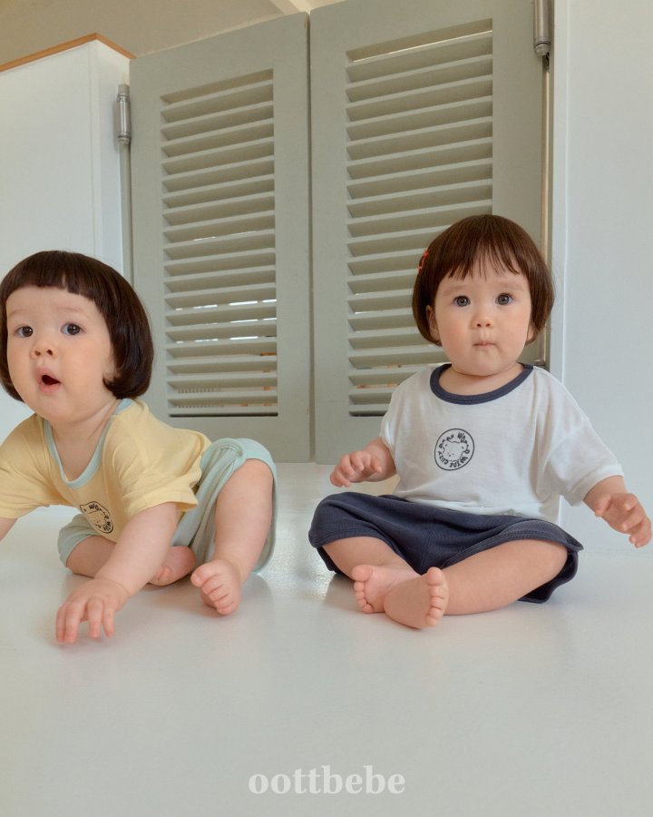 Oott Bebe - Korean Baby Fashion - #smilingbaby - Sand Top Bottom Set - 11